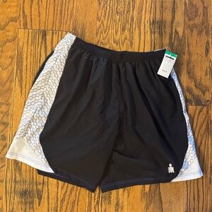 Men's Size M Ironman TYR Lined Black Shorts Size M Male 7" Running Shorts